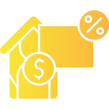 para ve ev simgesi vektör illüstrasyonu