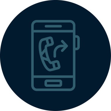 telefon vektör simgesi modern basit illüstrasyon