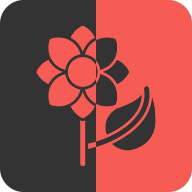 Vektör Çiçeği Simgesi illüstrasyonu