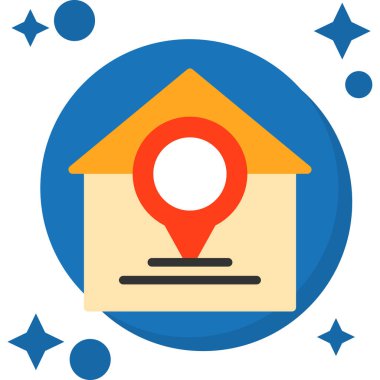 Harita işaretleyici vektör simgesi