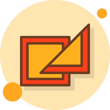 iş grafiği simgesi düz stil, vektör illüstrasyonu