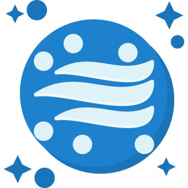 Gezegen. Web simgesi vektör illüstrasyonu