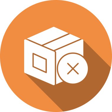 Modern b 'nin vektör illüstrasyonu kutu simgesinden yoksun