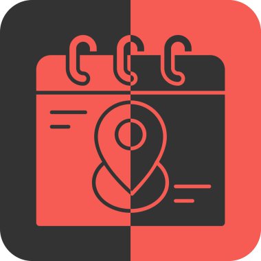 Harita simgesi soyut arkaplan grubunda izole edildi