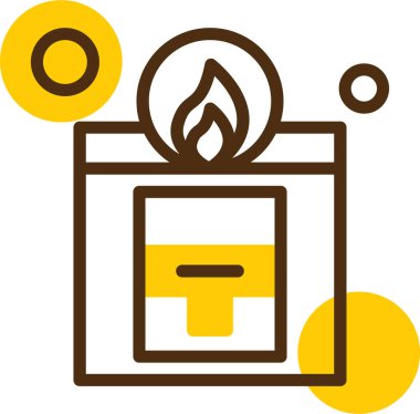 Mumlu bir kutunun vektör çizimi