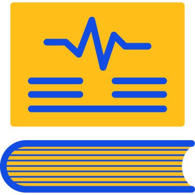 kardiyogram ikon vektör çizimi