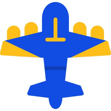 Uçak. Web simgesi basit illüstrasyon