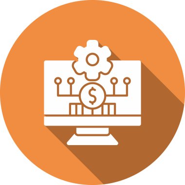 Bilgisayar. Web simgesi basit tasarım