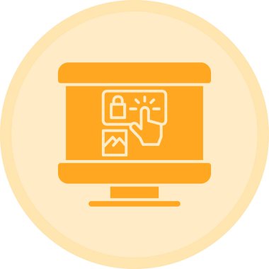 izleyici ikon vektör illüstrasyonu