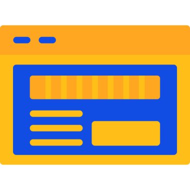 çevrimiçi web simgesi vektör illüstrasyonu