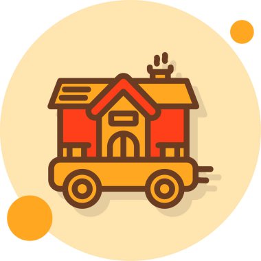 Evin vektör illüstrasyonu