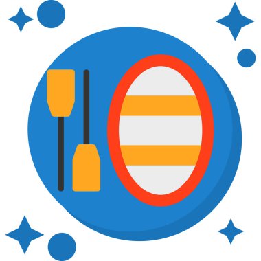 Paskalya yumurta kutsal kişilerin resmi, vektör çizim