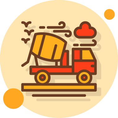 araba dağıtım simgesi - taslak biçimi