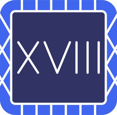 iki numaralı simge modern, basit tasarım vektör çizimi