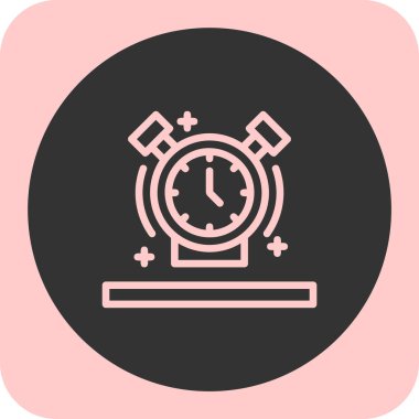 Zaman saatinin vektör illüstrasyonu modern simge