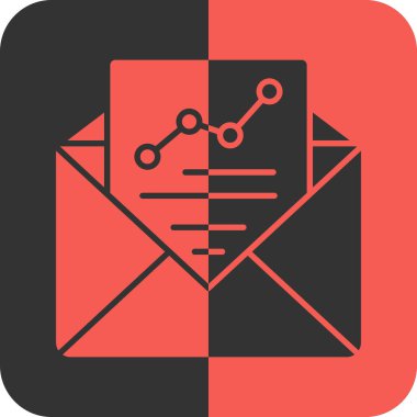 E- posta modern simgesinin vektör illüstrasyonu