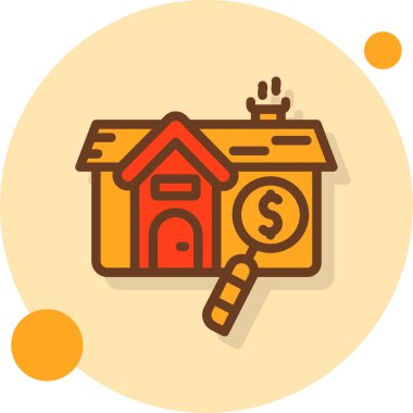 Ev. Web simgesi basit illüstrasyon