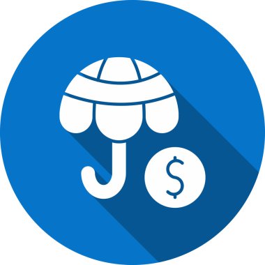 Banka ödeme vektör simgesi. biçim iki renkli düz sembol, düz mavi renkler, yuvarlak açılar, beyaz arkaplan.