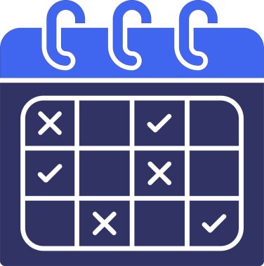 Takvim. Web simgesi basit illüstrasyon