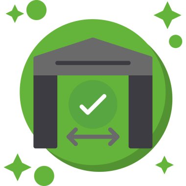 Düz biçimli onay işareti simgesi