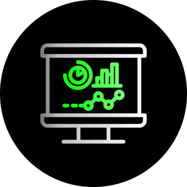 analitik simge vektör illüstrasyonu