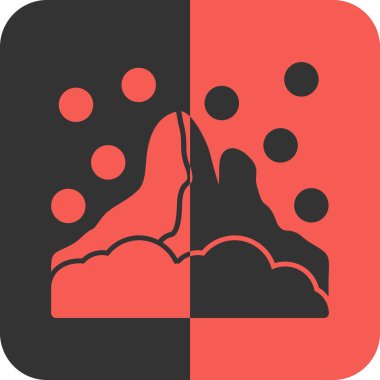 dağ ikonu vektör illüstrasyonu