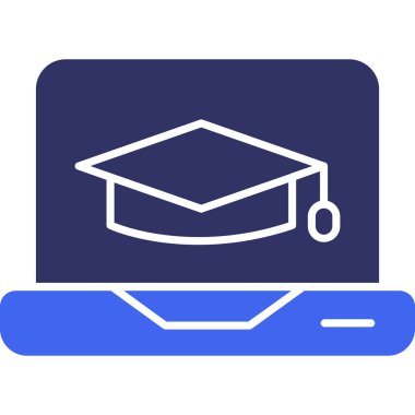 vektör mezuniyet simgesi, eğitim ve öğrenim kavramı