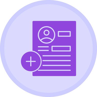 Belge. Web simgesi basit illüstrasyon