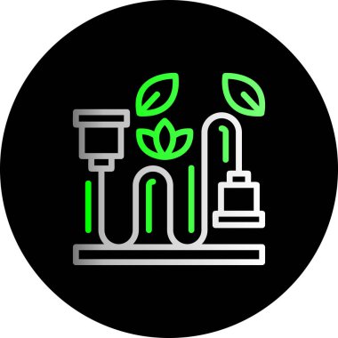 Bir bitkinin vektör illüstrasyonu