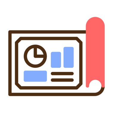 İş yönetimi ikonu. Web için iş vektör simgelerinin özet çizimi