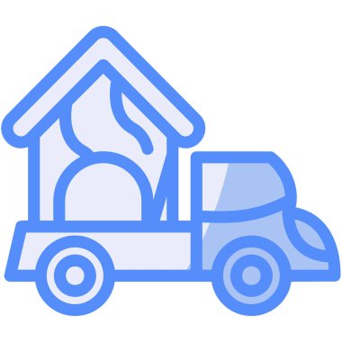 - Araba. Web simgesi basit illüstrasyon