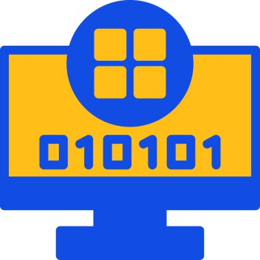 Bilgisayar işlemcisi. Basit simge