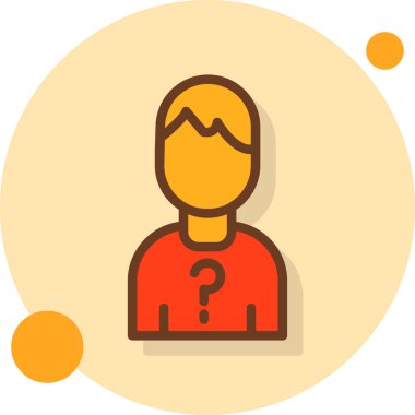 Adamım. Web simgesi basit illüstrasyon