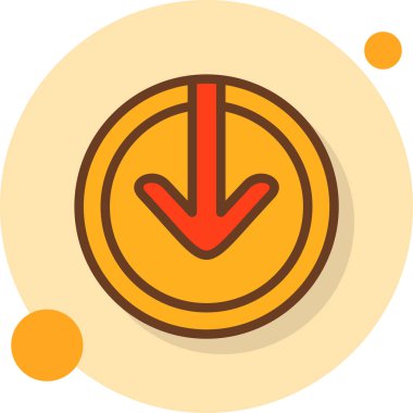 ok simgesi, vektör illüstrasyonu