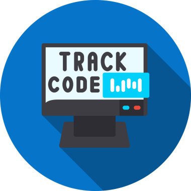 Kodlama vektörü düz renk simgesi