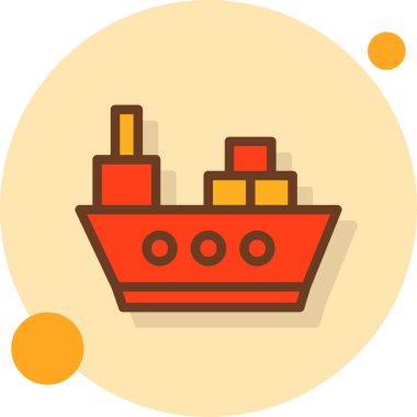 Tekne. Web simgesi basit illüstrasyon