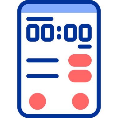 Takvim simgesi, vektör illüstrasyonu basit tasarım