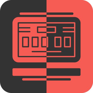 Moda biçimi izole edilmiş arkaplanda tarayıcı simgesi