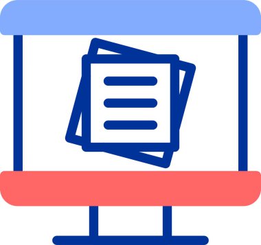 Bir kitap simgesinin vektör illüstrasyonu