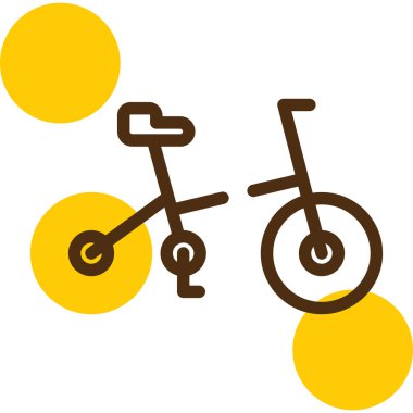 Bisiklet. Web simgesi basit illüstrasyon