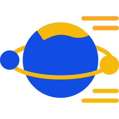 uzay uydu vektör renk simgesi