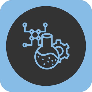 Bilim yassı ikon vektör illüstrasyonu