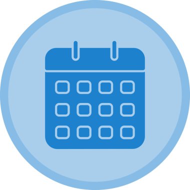 Takvim. Web simgesi basit illüstrasyon