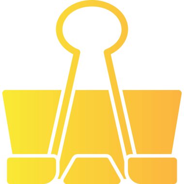 Sarı ve beyaz vektör simgesi