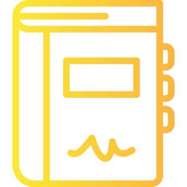 kitap web simgesi, basit vektör illüstrasyonu