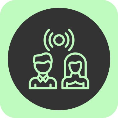 insanlar simge vektör illüstrasyonu