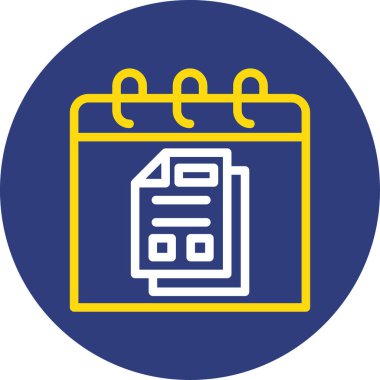 Takvim simgesi vektör illüstrasyonu