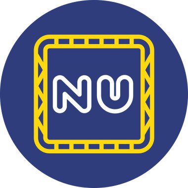 Bir n harfinin vektör illüstrasyonu