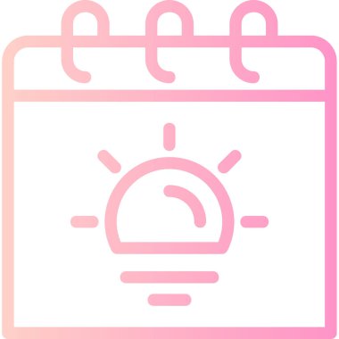 Takvim simgesi, vektör çizimi