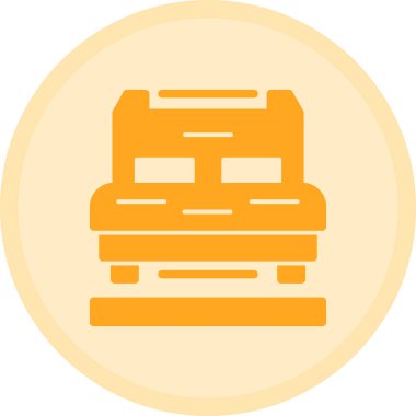 Otelde. Web simgesi basit illüstrasyon